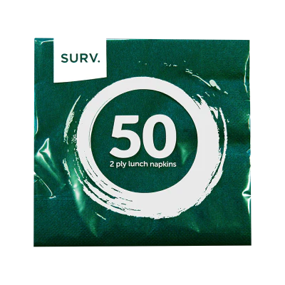 Accente Green 2Ply Napkins ea
