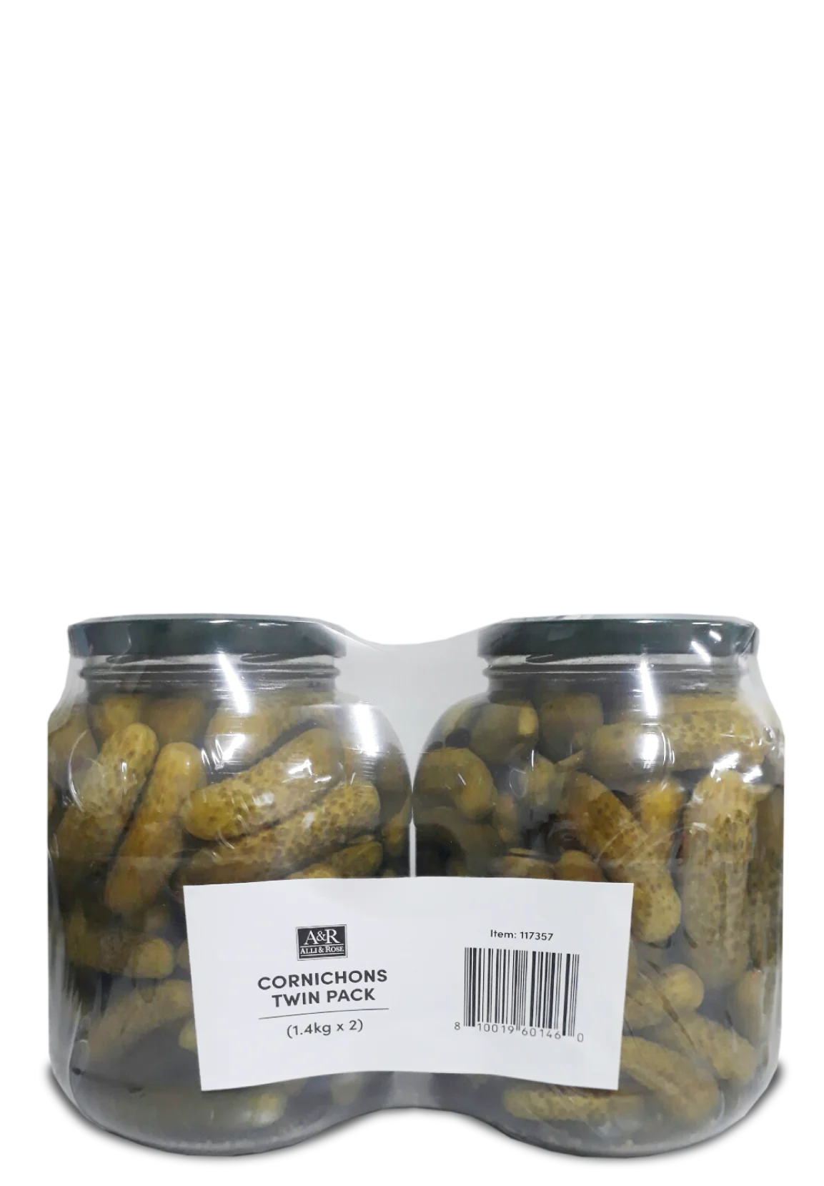 Alli & Rose Crunchy Cornichons 2 x 1.4kg