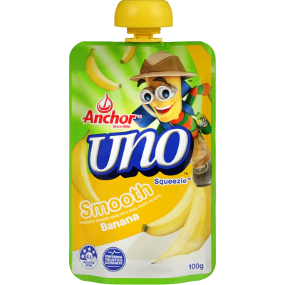 Anchor Uno Squeezie Smooth Banana Yoghurt 100g