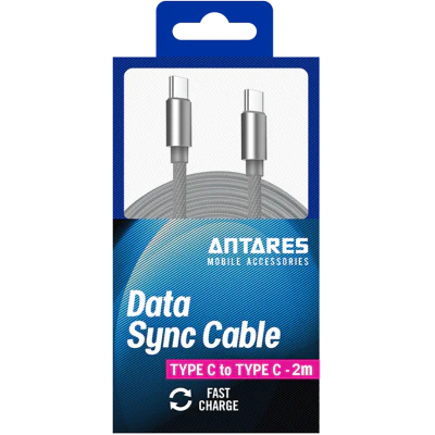 Antares Type C to Type C 2m Data Sync Cable 1pk