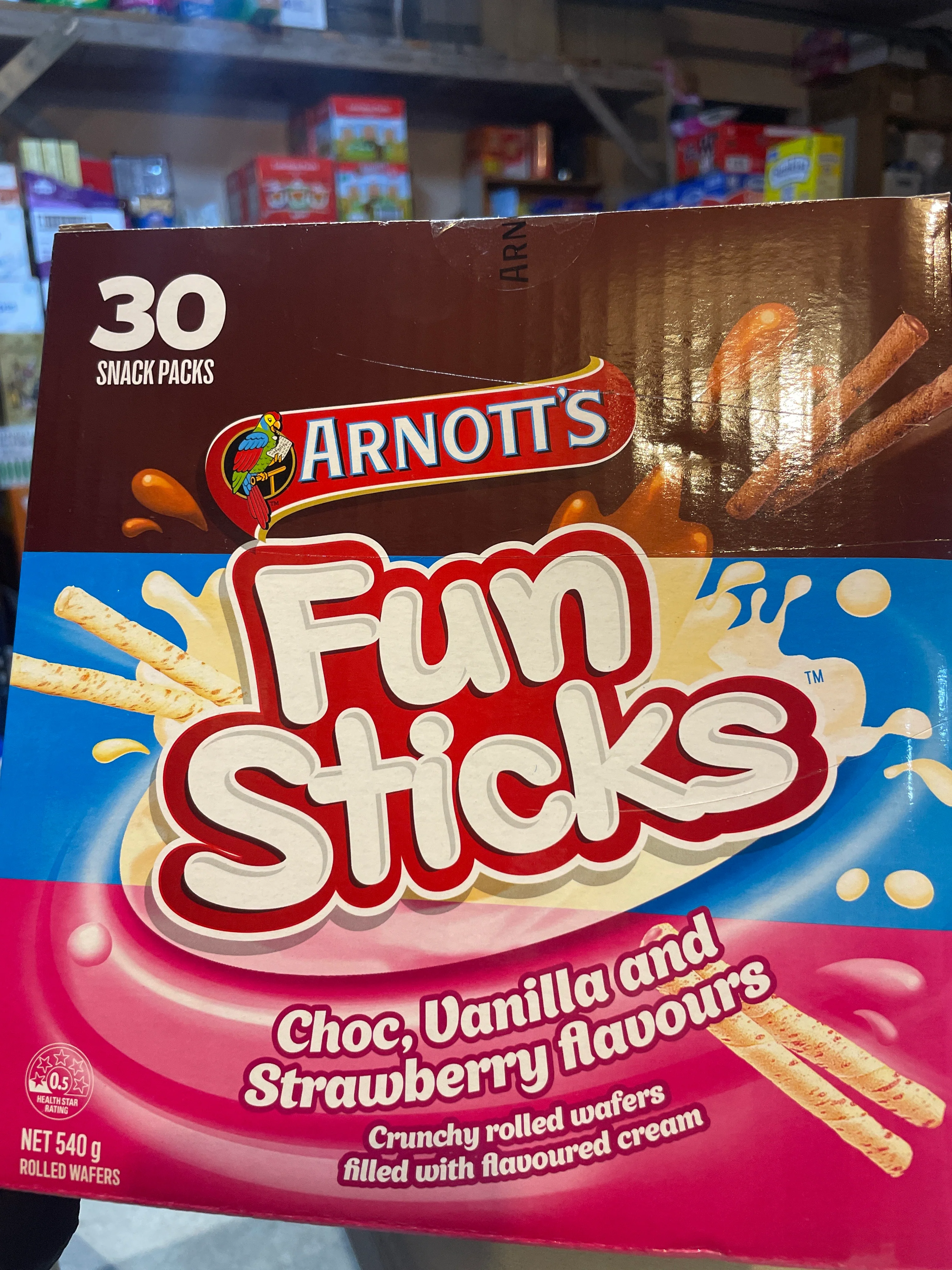 Arnott's Funsticks 30 snack packs