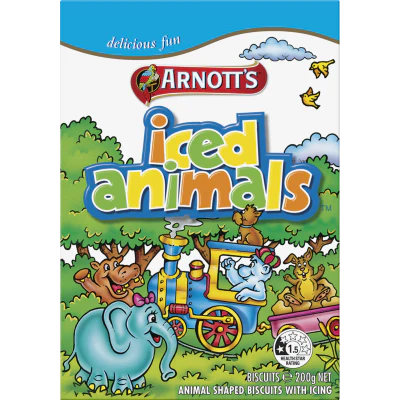 Arnott's Iced Animals Biscuits 200g