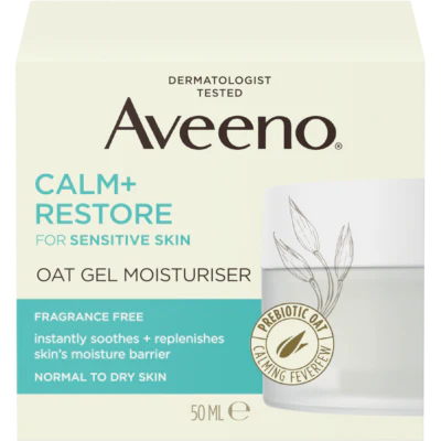 Aveeno Calm + Restore Oat Gel Moisturiser 50ml