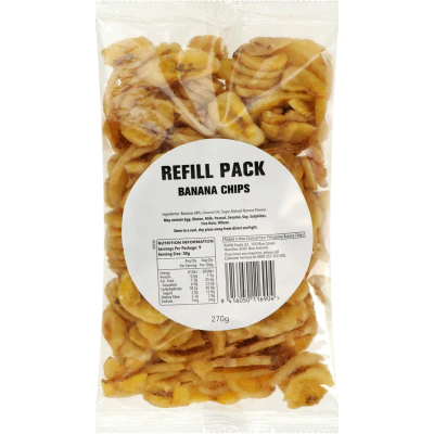 Banana Chips Refill Pack 270g
