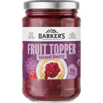 Barker's Mixed Berry Fruit Topper 300g
