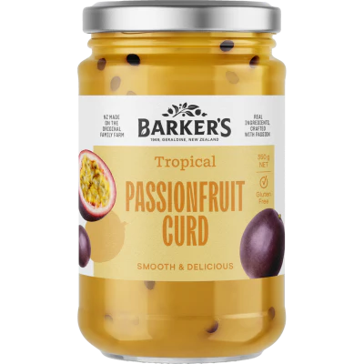 Barker's Tropical Passionfruit Curd 350g