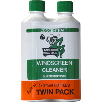 Bar's Bugs Windscreen Cleaner Twin Pack 2 x 375ml
