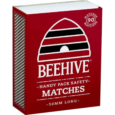 Beehive Longer Safety Matches Handy Pack 3pk