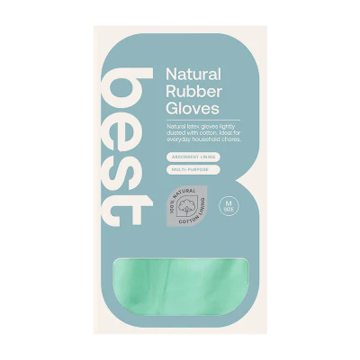 Best Natural Rubber Gloves Medium 1pk