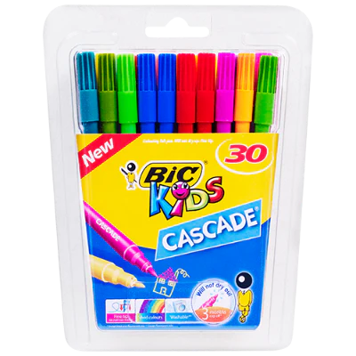 Bic Kids Cascade Colouring Pens 30pk