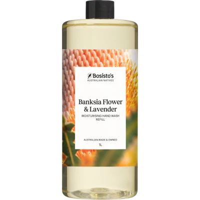 Bosistos Banksia Flower & Lavender Moisturising Hand Wash Refill 1l