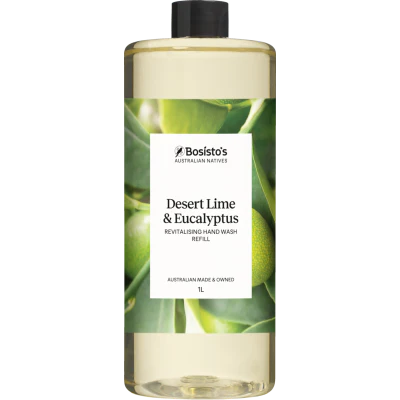 Bosistos Desert Lime & Eucalyptus Revitalising Hand Wash Refill 1l