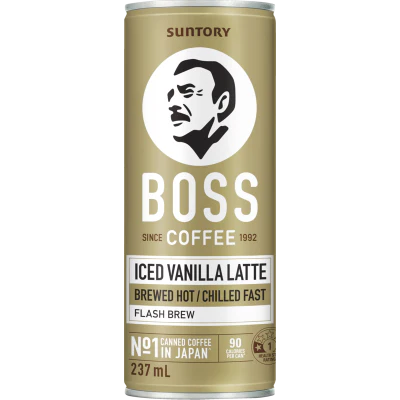 Boss Iced Vanilla Latte Coffee 237ml