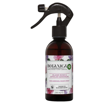Botanica Island Rose & African Geranium Non-Aerosol Room Spray 236ml