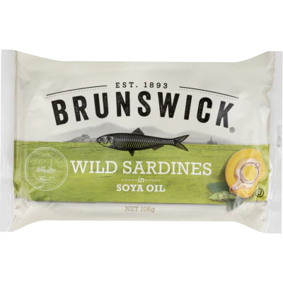 Brunswick Wild Sardines in Soya Oil 106g