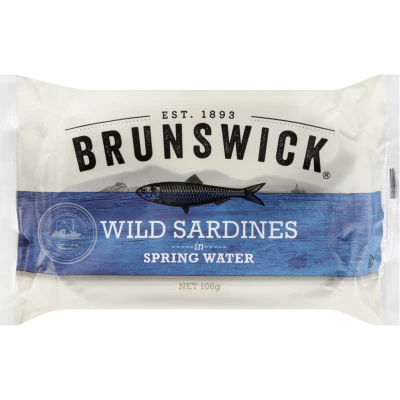 Brunswick Wild Sardines In Spring Water 106g