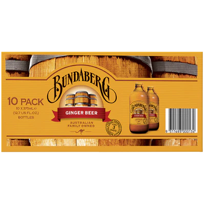 Bundaberg Ginger Beer 10 x 375ml