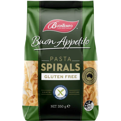 Buontempo Gluten Free Spirals Pasta 0.35kg