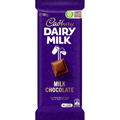 Cadbury Dairy Milk Chocolate Block 180g