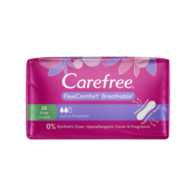 Carefree Flexicomfort Breathable Aloe Vera Liners 20pk