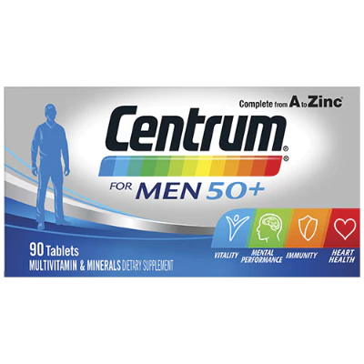 Centrum For Men 50+ Multi Vitamins 90pk