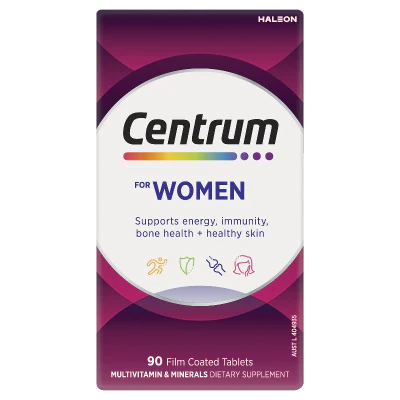 Centrum For Woman Film Coated Tablets 90pk