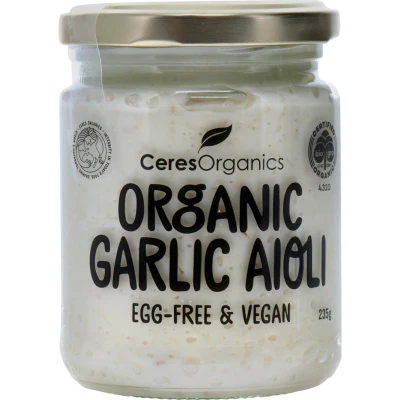 Ceres Organics Egg-Free & Vegan Organic Garlic Aioli 235g