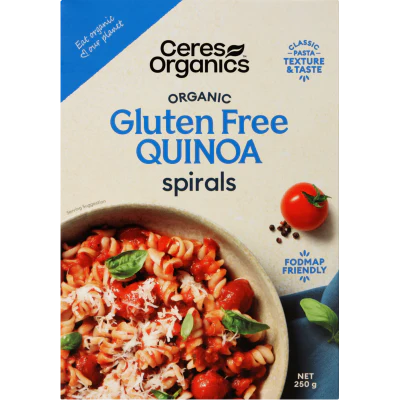 Ceres Organics Gluten Free Quinoa Spirals 250g