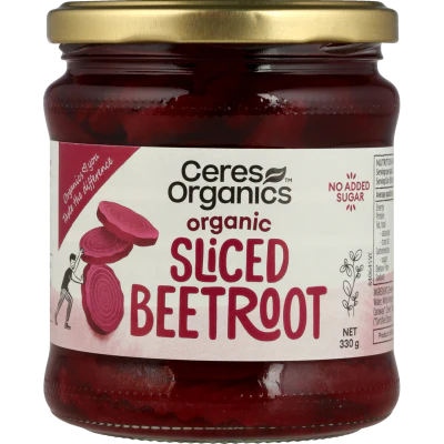Ceres Organics Sliced Beetroot 330g