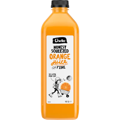 Charlie's Honest Orange + Fibre Juice 1.5l