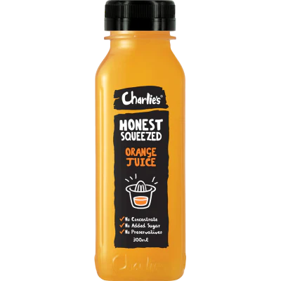 Charlie's Honest Squeezed Orange Juice 300ml
