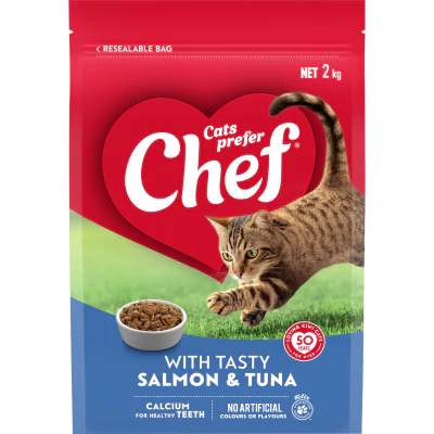 Chef Tasty Salmon & Tuna Cat Food 2kg