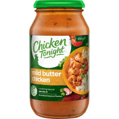 Chicken Tonight Mild Butter Chicken Cooking Sauce 495g