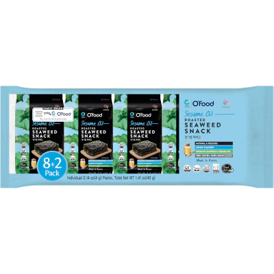 Chongga Sesame Oil Roasted Seaweed Snack 40g
