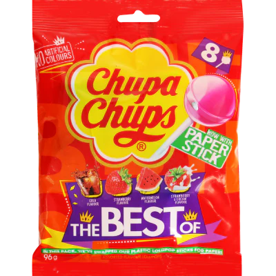 Chupa Chups The Best Of Lollipops 8 x 12g