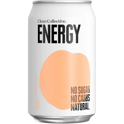 Clean Collective Peach Energy Drink 330ml