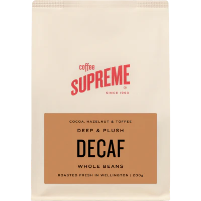 Coffee Supreme Decaf Whole Beans Coffee 200g