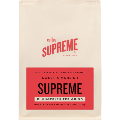 Coffee Supreme Supreme Plunger Grind Coffee 200g
