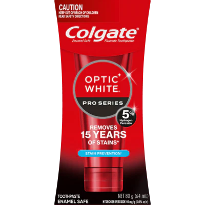 Colgate Optic White Teeth Whitening Toothpaste With 5% Hydrogen Peroxide 80g