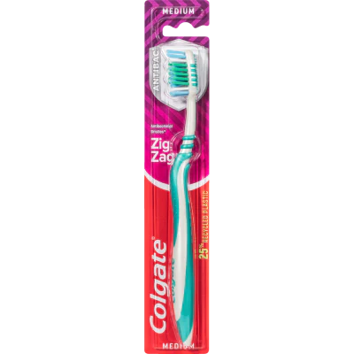 Colgate Zig Zag Medium Toothbrush 1pk