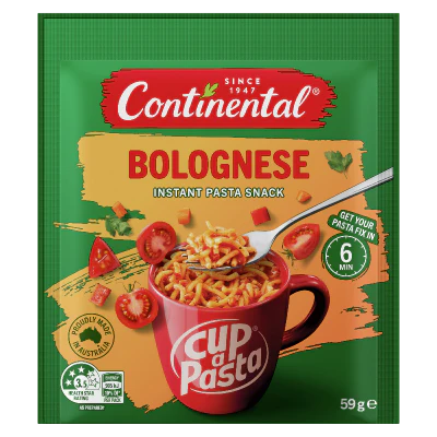 Continental Bolognese Instant Pasta Snack 59g