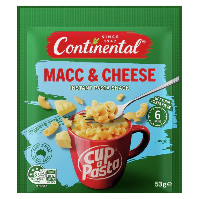 Continental Macci & Cheese Instant Pasta Snack 53g