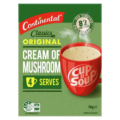 Continental Original Cream Of Mushroom Cup a Soup 70g