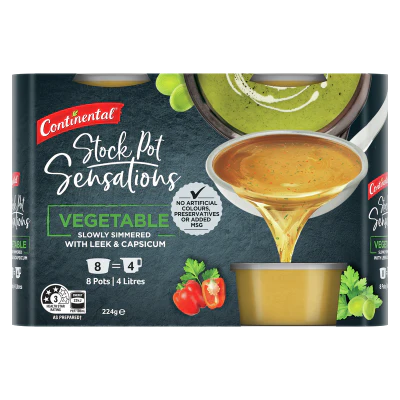 Continental Stock Pot Sensations Vegetable Stock 8 x 28g