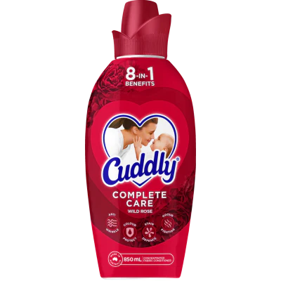 Cuddly Complete Care Wild Rose Concentrate Fabric Conditioner 850ml