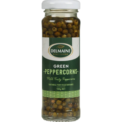 Delmaine Green Peppercorns 100g