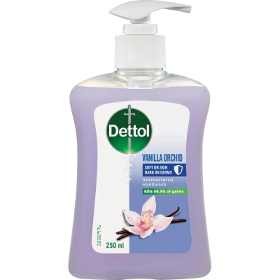 Dettol Vanilla Orchid Antibacterial Liquid Hand Wash Pump 250ml