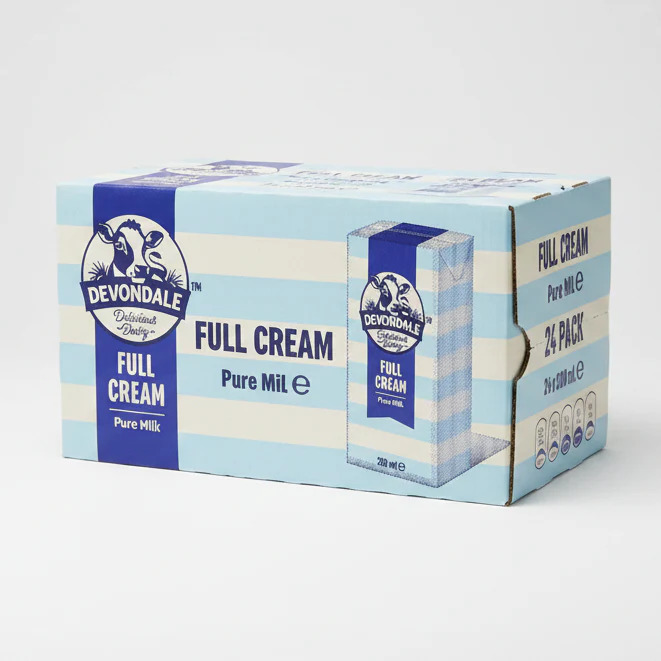 Devondale Full Cream UHT Milk 24 x 200ml