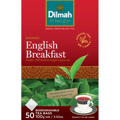 Dilmah English Breakfast Biodegradable Tea Bags 50pk