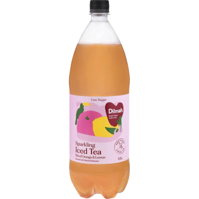 Dilmah Low Sugar Blood Orange & Lemon Sparkling Iced Tea 1.5l